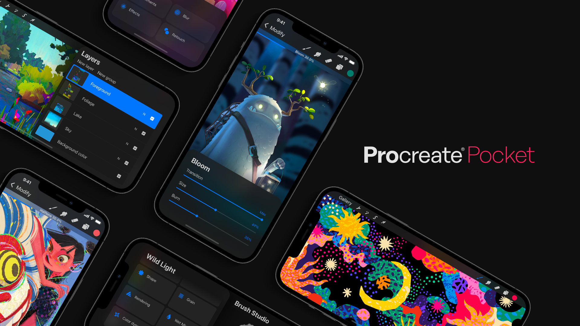 新的Procreate Pocket更新将iPhone的图形设计提升到了一个新的高度
